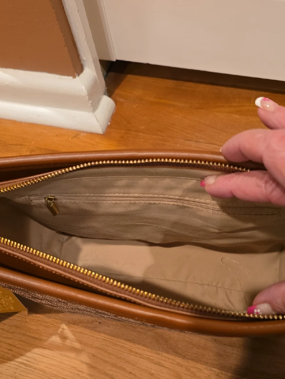 FASHION Signature Pattern Two-Piece Bag Set - Picture 5 of 9